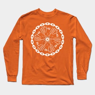 Disc Golf Chains And Birds Long Sleeve T-Shirt